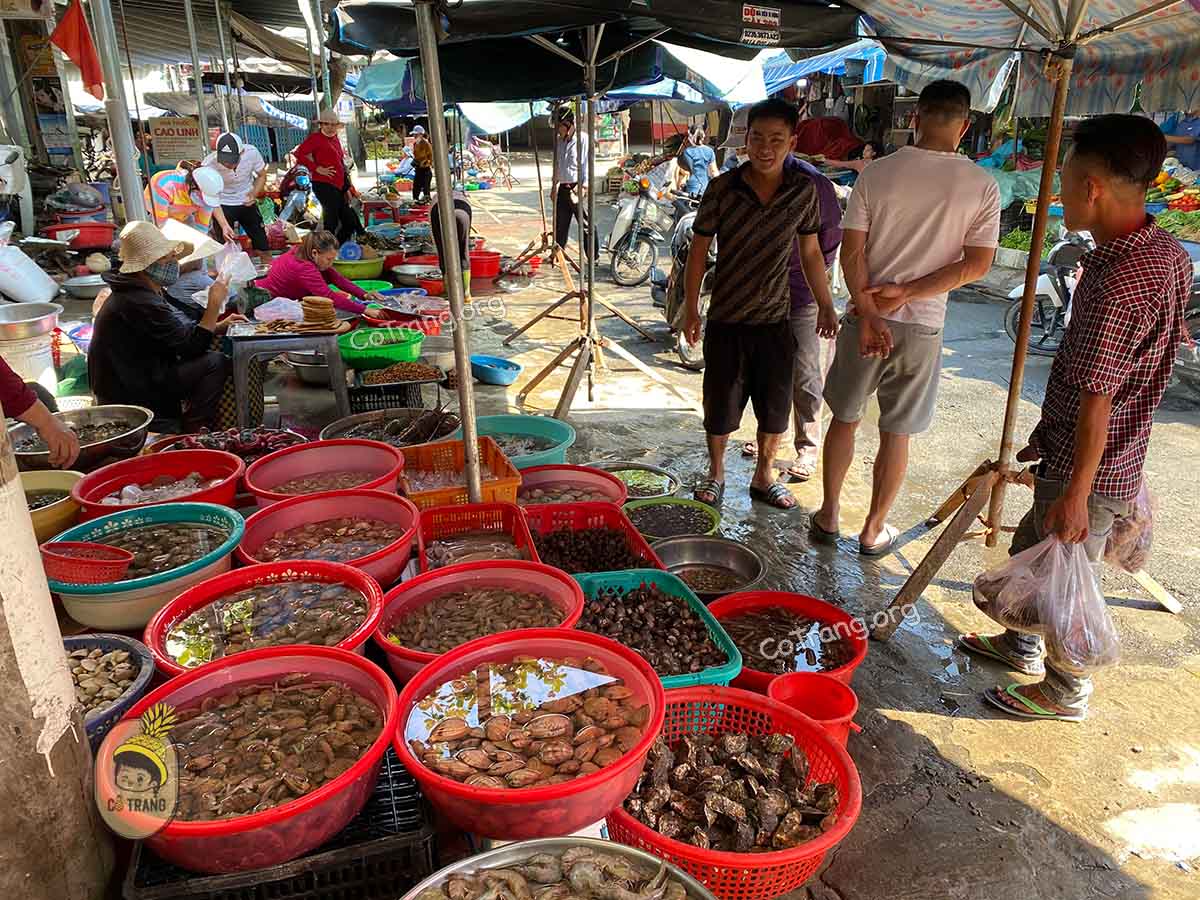 Hải sản tươi sống tại chợ Bắc Mỹ An Đà Nẵng